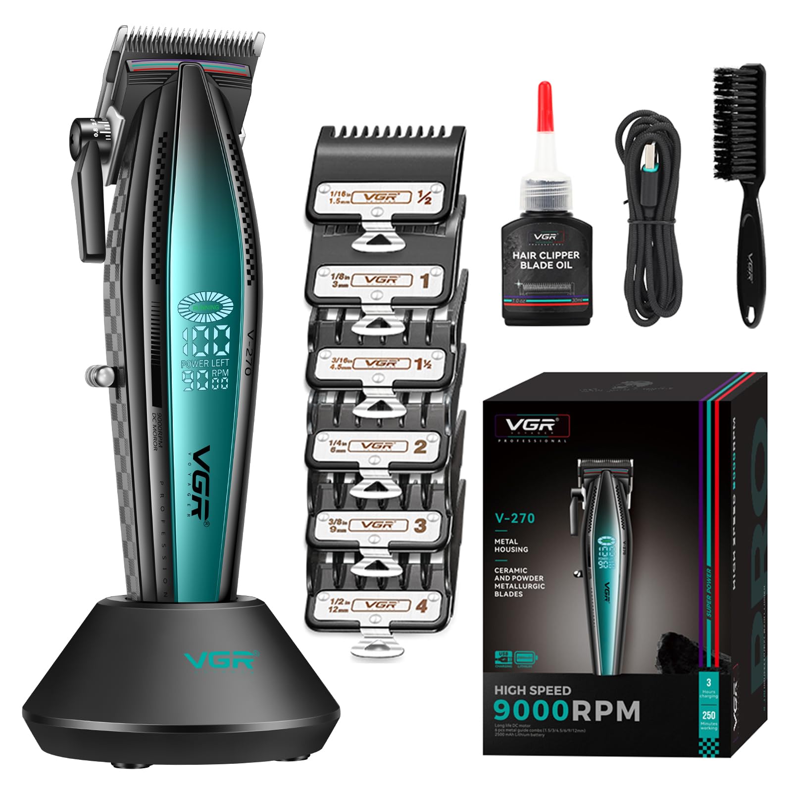 Amazon.com: VGR 270 Hair Clippers for Men Professional, Low Noise